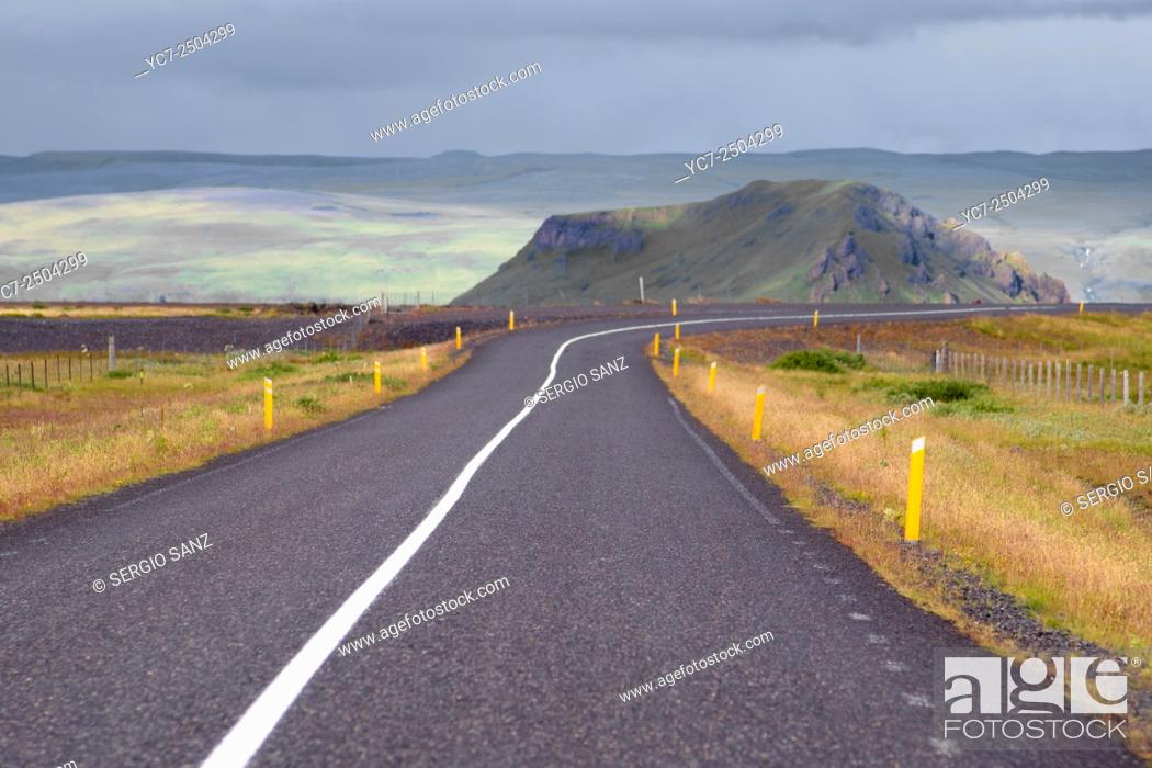 Stock Photo: road 1 in Iceland.