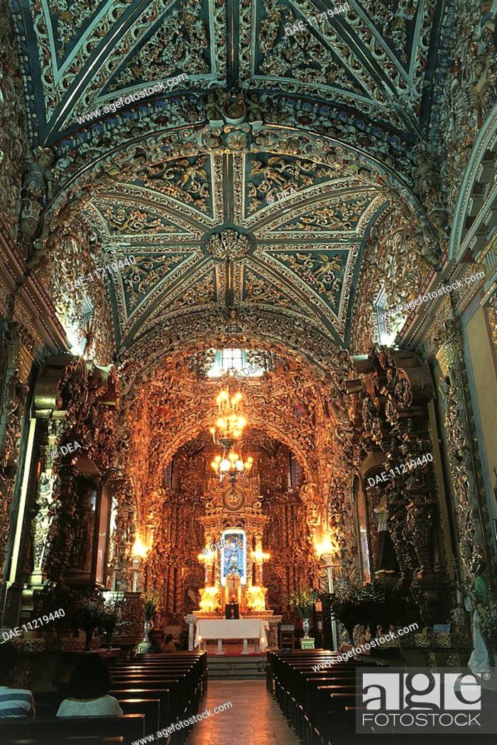 Mexico - Puebla - Tonantzintla. Church of Santa Maria Tonantzintla,  interior, Stock Photo, Picture And Rights Managed Image. Pic. DAE-11219440  | agefotostock