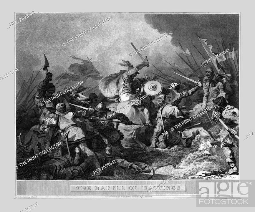Stock Photo: 'The Battle of Hastings', (c1804). Creator: William Bromley.