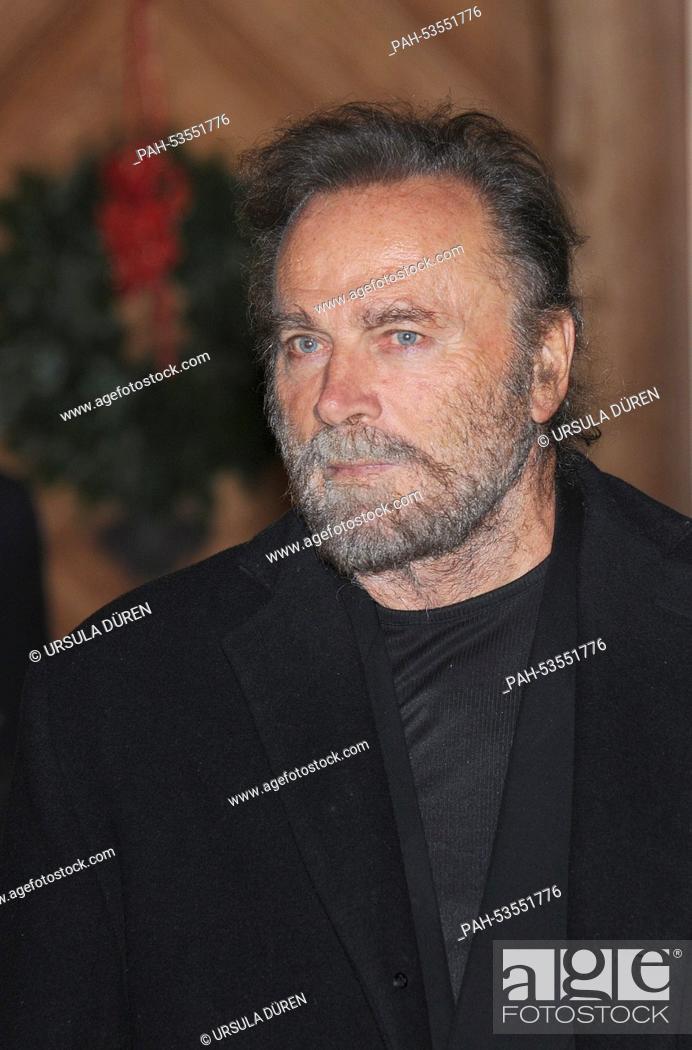 Italian actor Franco Nero posing at a traditional Christmas display at the  Gut Aiderbichl animal..., Stock Photo, Picture And Rights Managed Image.  Pic. PAH-53551776 | agefotostock
