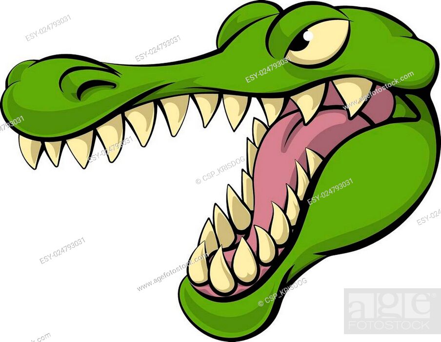 Alligator or crocodile cartoon character, Stock Vector, Vector And Low  Budget Royalty Free Image. Pic. ESY-024793031 | agefotostock