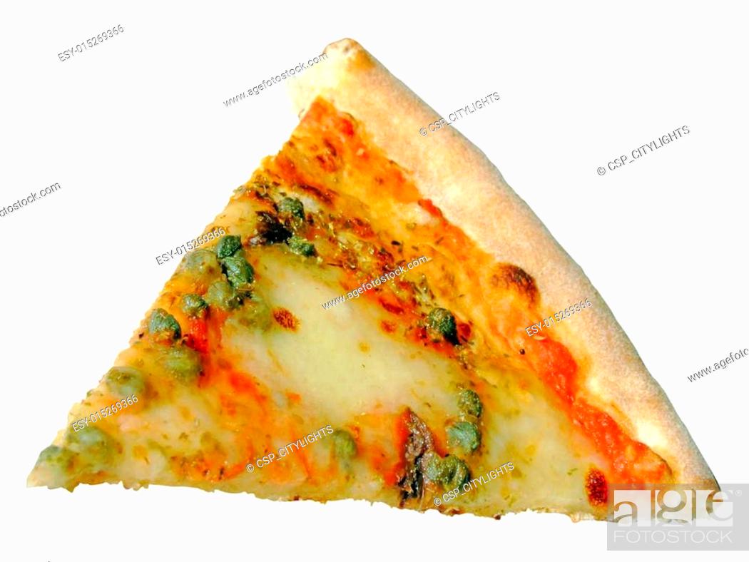 Stock Photo: Slice of Italian pizza romana.