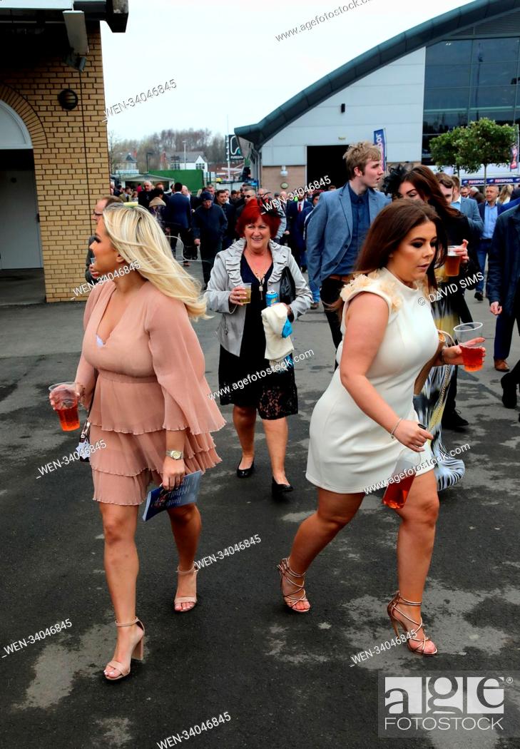 Stock Photo: Aintree Festival 2018 - Day 1 Featuring: Atmosphere Where: Liverpool, United Kingdom When: 12 Apr 2018 Credit: David Sims/WENN.com.