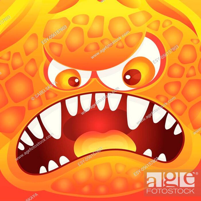 Funny colorful cartoon comic alien or monster's angry and scary emotion the  vector illustration, Stock Vector, Vector And Low Budget Royalty Free  Image. Pic. ESY-056157803 | agefotostock