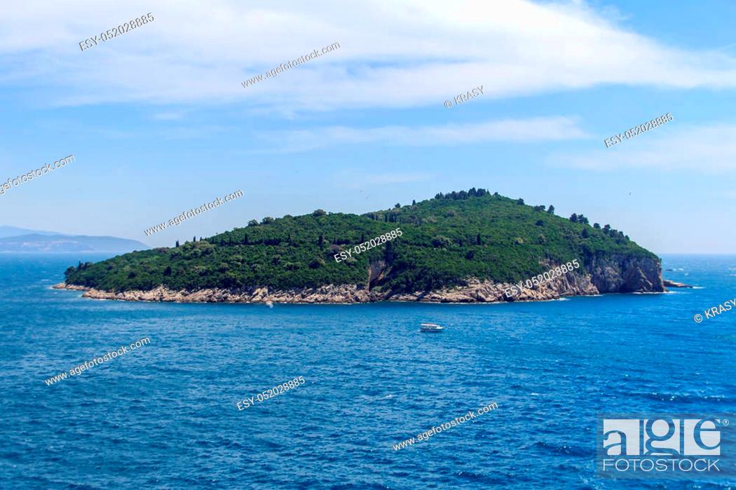 Stock Photo: Lokrum island in the Adriatic Sea, near Dubrovnik, Croatia.