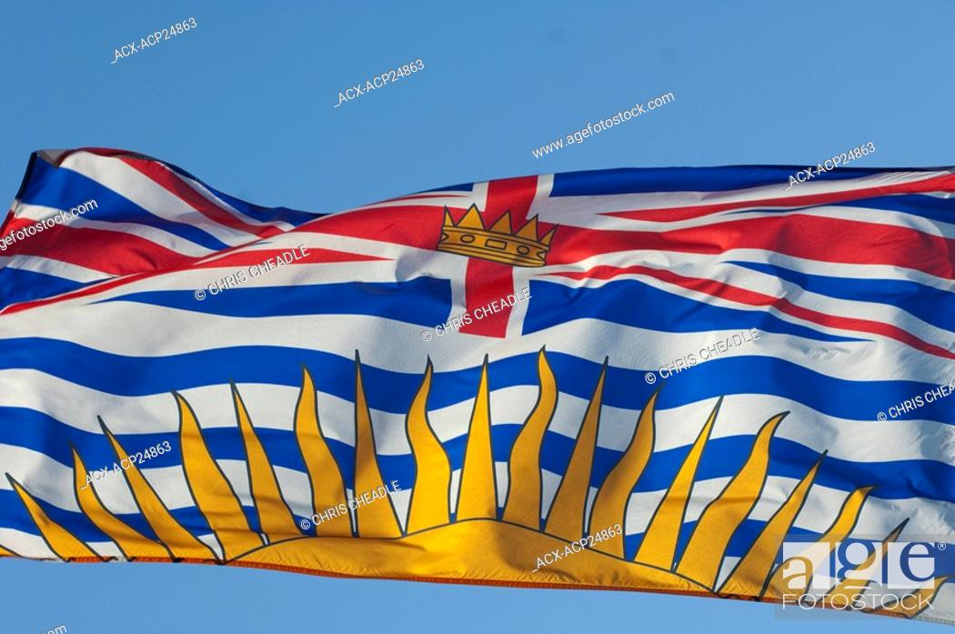 Photo de stock: flag of British Columbia.