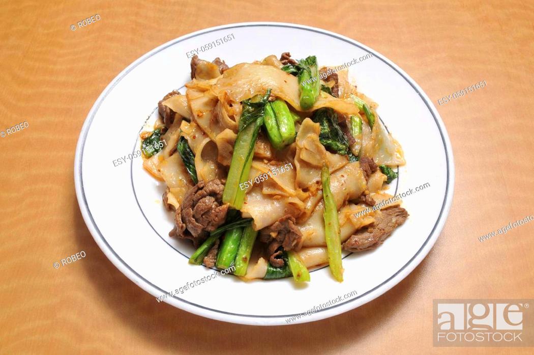 Stock Photo: Delicious cuisine known as beef and noodles.