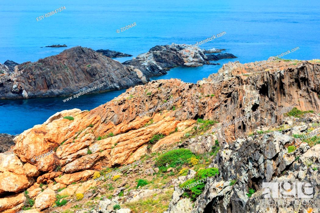 Photo de stock: Costa Brava rocky coast, Spain.