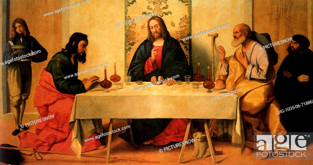 Stock Photo: The Supper at Emmaus.