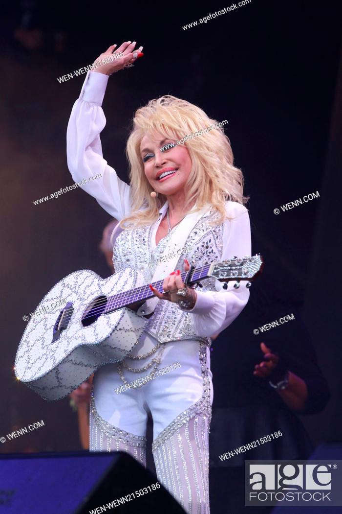 Stock Photo: Glastonbury Festival 2014 - Performances - Dolly Parton Featuring: Dolly Parton Where: Glastonbury, United Kingdom When: 29 Jun 2014 Credit: WENN.com.