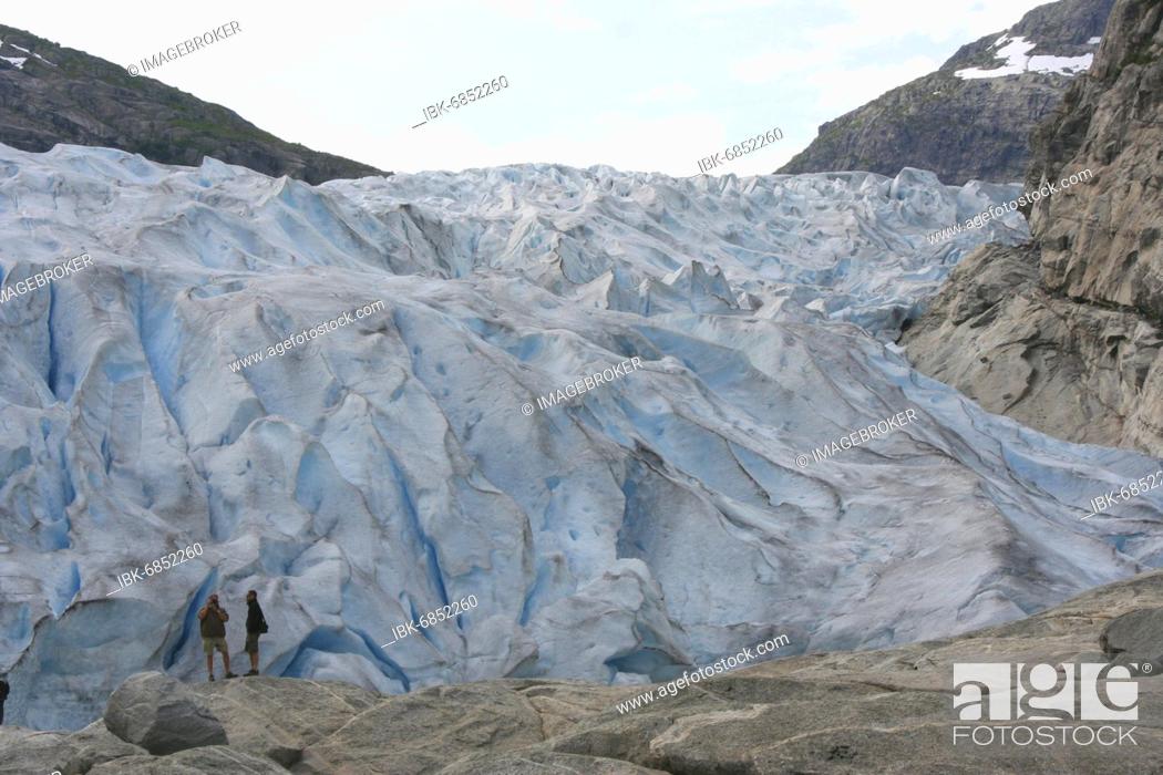 Stock Photo: The Nigardsbreen in Jostedal National Park, Norway, Europe.