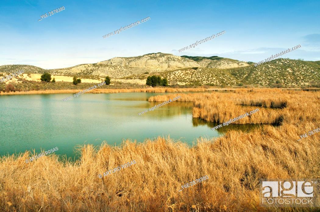 Stock Photo: Mar de Ontígola Reservoir in Aranjuez, Madrid. Spain.
