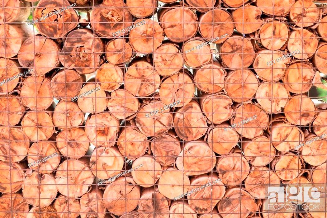 Stock Photo: Firewood logs.