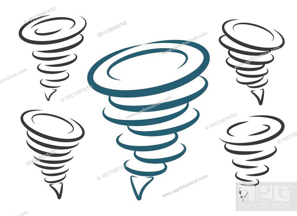 Tornado icon. Whirlwind image vector illustration, cartoon cyclone sign,  Stock Vector, Vector And Low Budget Royalty Free Image. Pic. ESY-056035742  | agefotostock