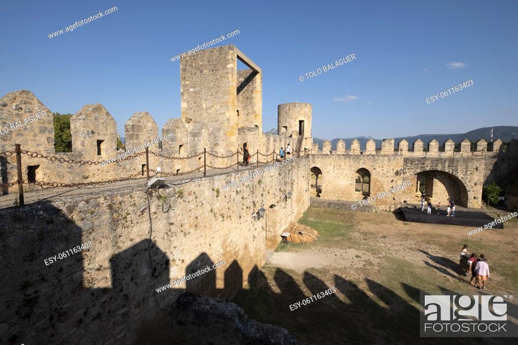 Stock Photo: Castle of Frías, Autonomous Community of Castilla y León, Spain.