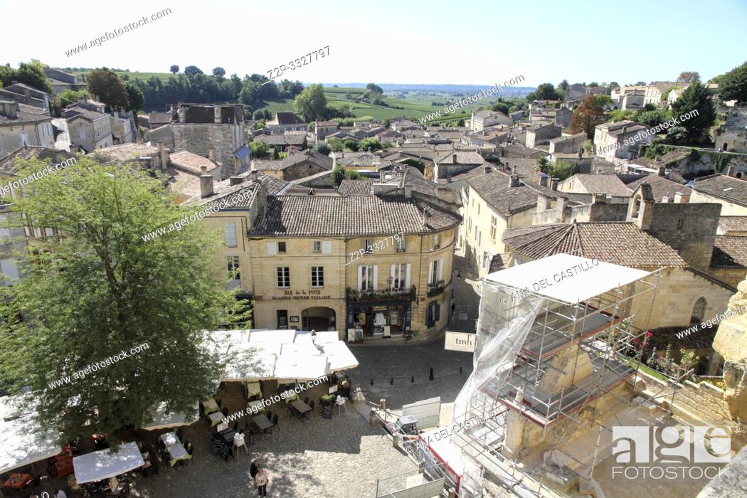 Stock Photo: Saint-Emilion UNESCO World Heritage site in France.