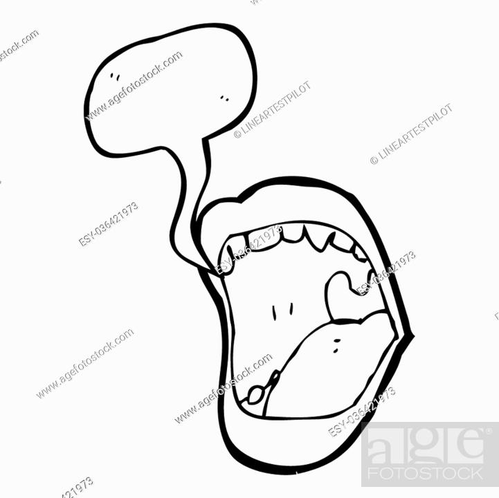 shouting mouth cartoon, Stock Photo, Picture And Low Budget Royalty Free  Image. Pic. ESY-036421973 | agefotostock
