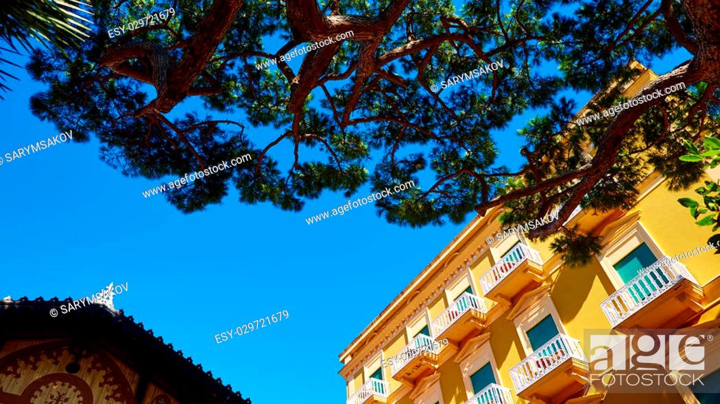 Stock Photo: Sorrento coast, Italy - July 13: View of the Sorrento coast. View from the road to Sorrento. Sorrento is one of the most expensive resorts.