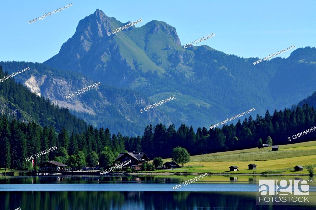 Stock Photo: lake and moutain in Tyrol austria.