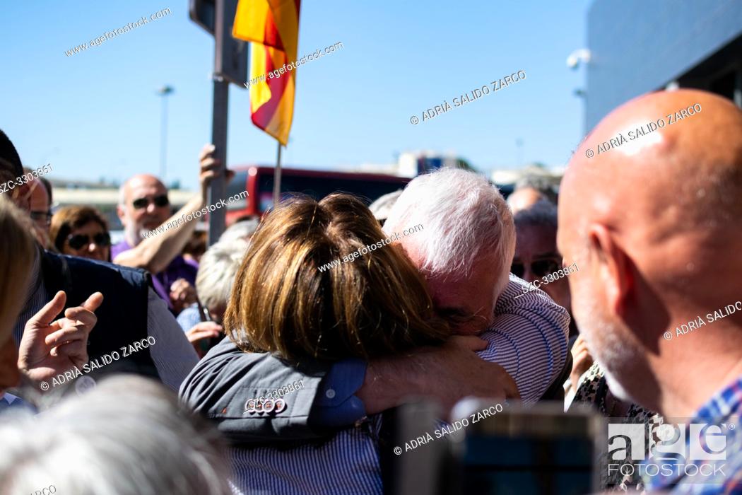 Stock Photo: This Tuesday, the businessman and close friend of the president Carles Puigdemont, Jami Matamala, has returned home to Girona.