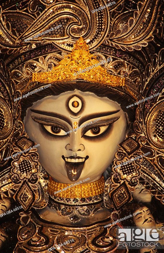 Goddess Kali , Calcutta , West Bengal , India, Stock Photo, Picture And  Rights Managed Image. Pic. DPA-DBA-68516 | agefotostock