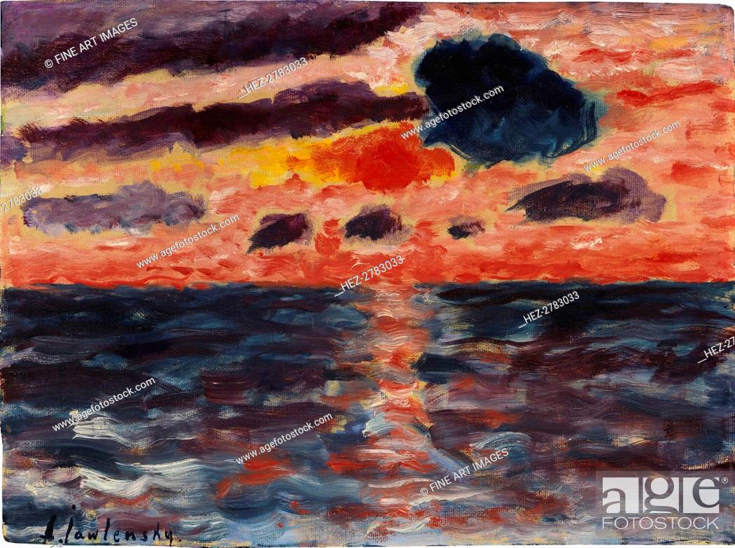 Imagen: Sunset, Borkum, 1928. Creator: Javlensky, Alexei, von (1864-1941).