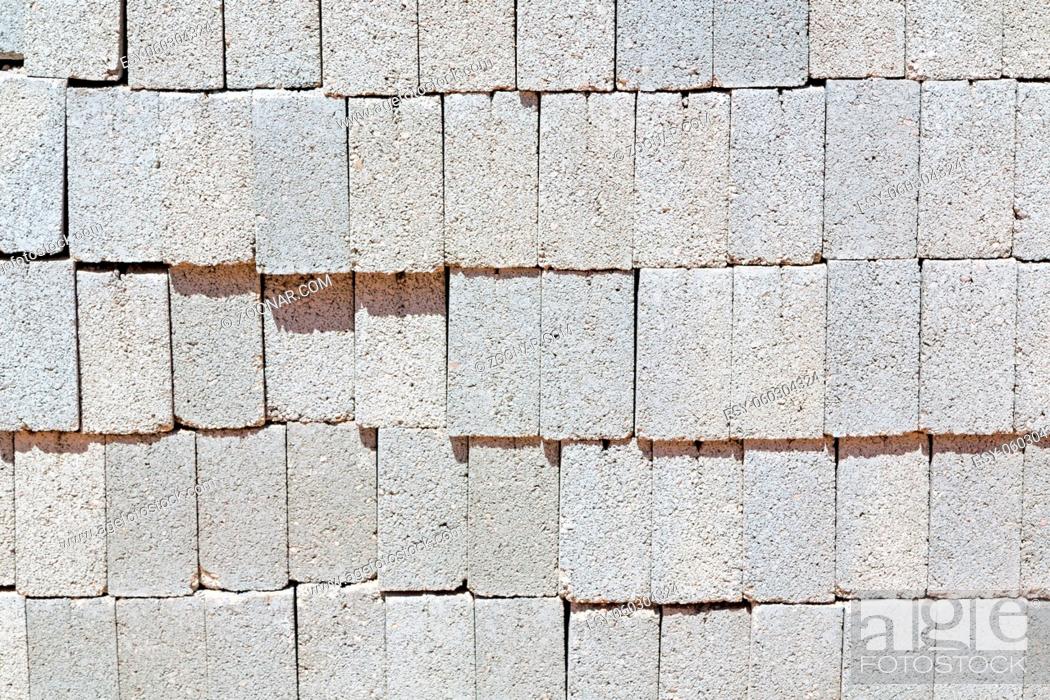 Photo de stock: near  house and block building abstract background in oman the old wall.