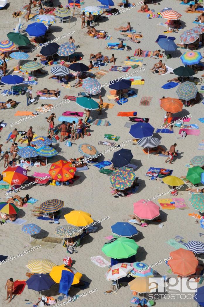 Stock Photo: Italy, Calabria, Tropea, Beach.