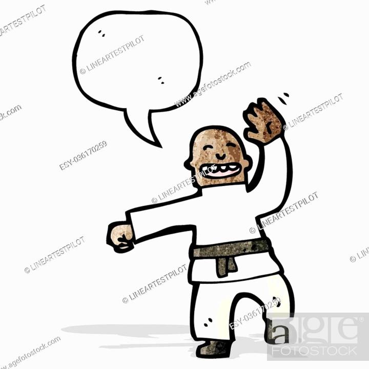 cartoon man performing a karate chop, Stock Vector, Vector And Low Budget  Royalty Free Image. Pic. ESY-036170259 | agefotostock