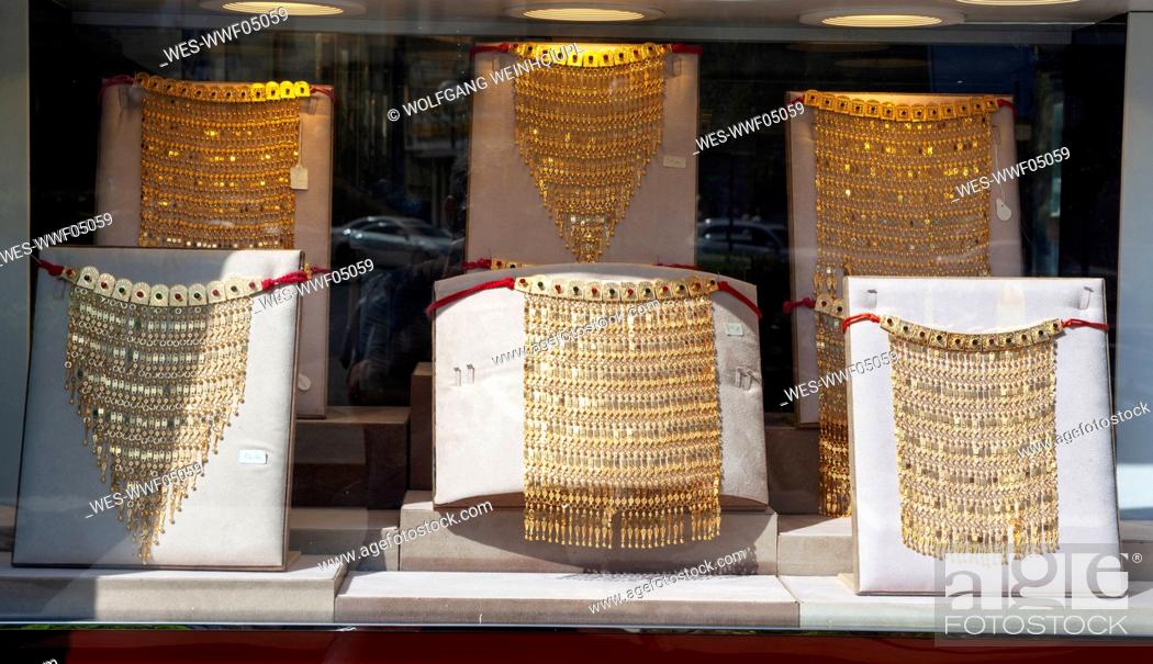 Stock Photo: Jewellery store, Nizwa, Oman.