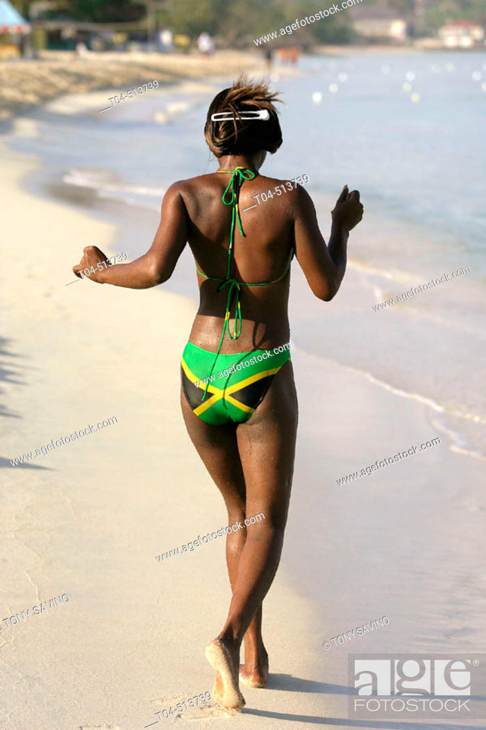bikini ADEDIY Flag Map of Jamaica White Straps Summer Beach Swimsuit 