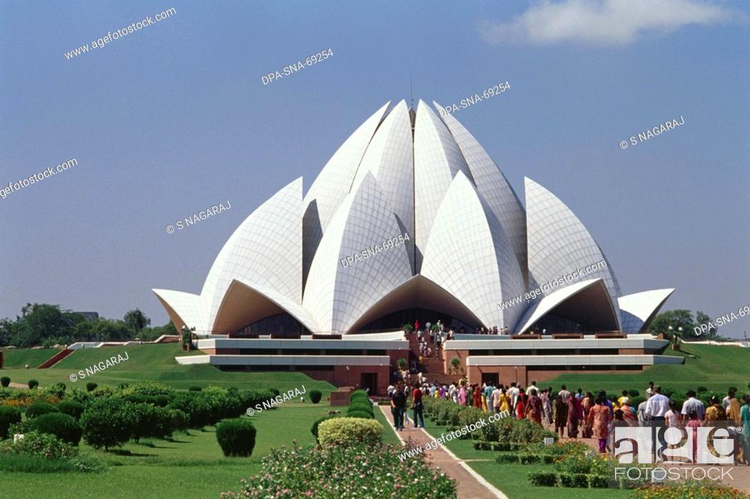 Lotus temple , Delhi , India, Stock Photo, Picture And Rights Managed  Image. Pic. DPA-SNA-69254 | agefotostock