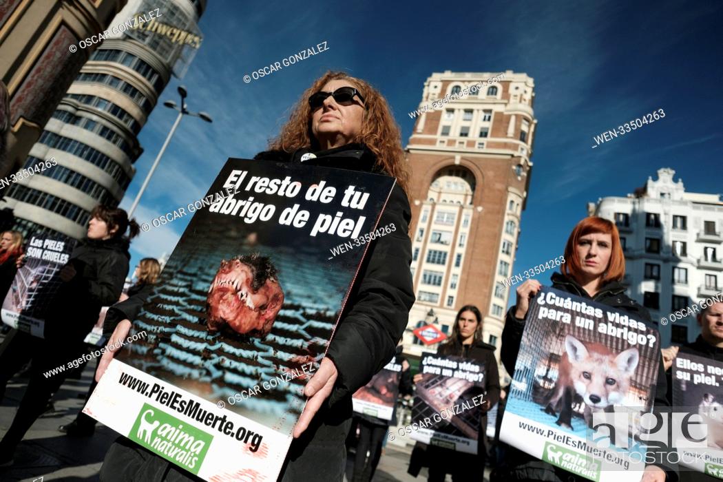 An activist of pro-animal rights group Anima Naturalis during a  demonstration to protest against the..., Stock Photo, Picture And Rights  Managed Image. Pic. WEN-33504263 | agefotostock
