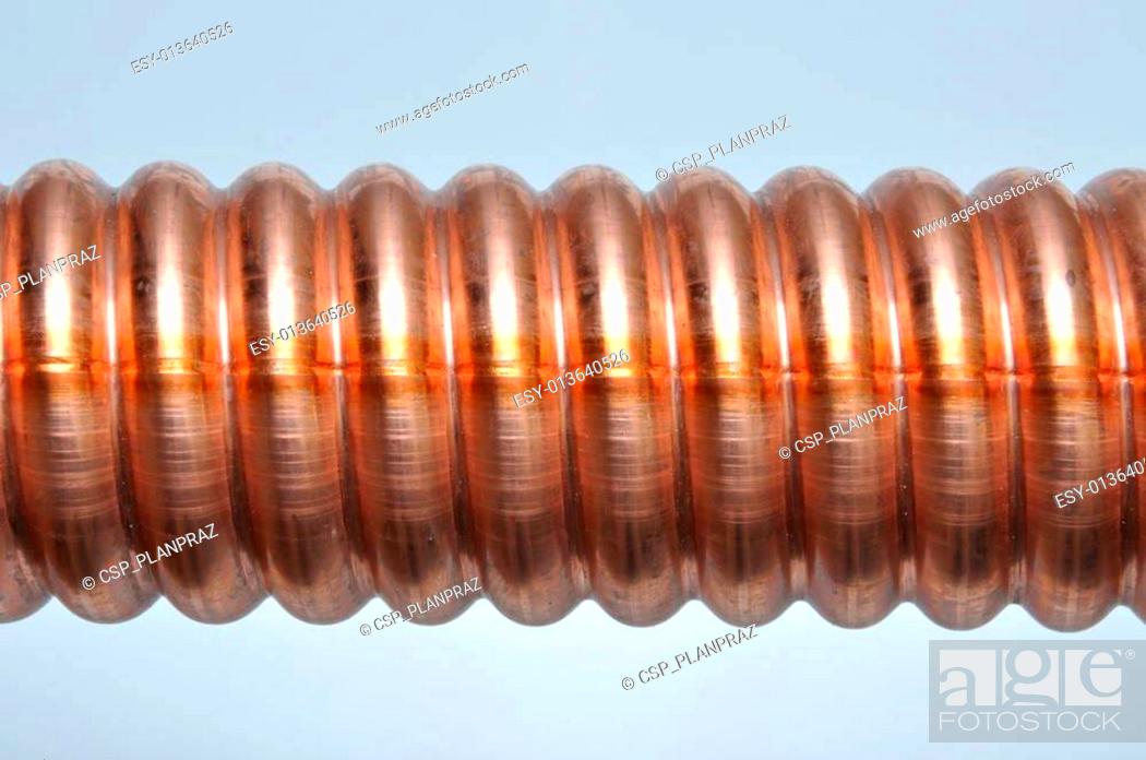 Stock Photo: copper tube.