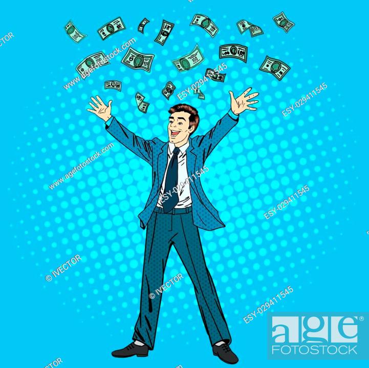 Happy Businessman. Success in Business. Successful Businessman, Stock  Vector, Vector And Low Budget Royalty Free Image. Pic. ESY-029411545 |  agefotostock
