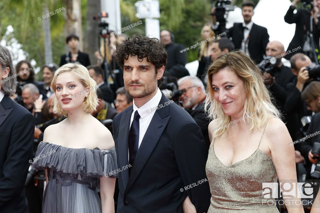 Stock Photo: Louis Garrel (l-r), Nadia Tereszkiewcz and Valeria Bruni Tedeschi attend the premiere of 'Forever Young' during the 75th Annual Cannes Film Festival at Palais.