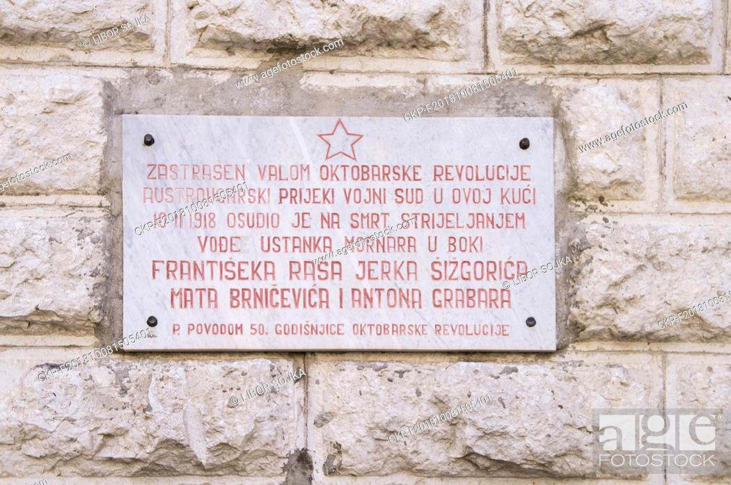 Stock Photo: The old town of Kotor, its fortifications and the bay of Kotor, Montenegro, was in 1979 inscribed to the list of the UNESCO World's Cultural and Natural.
