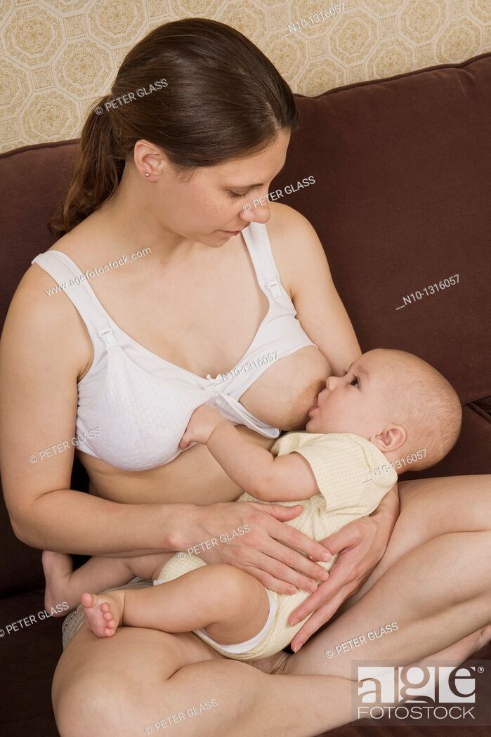 Mother breast-feeding her six-month old son, Stock Photo, Picture And  Rights Managed Image. Pic. N10-1316057 | agefotostock