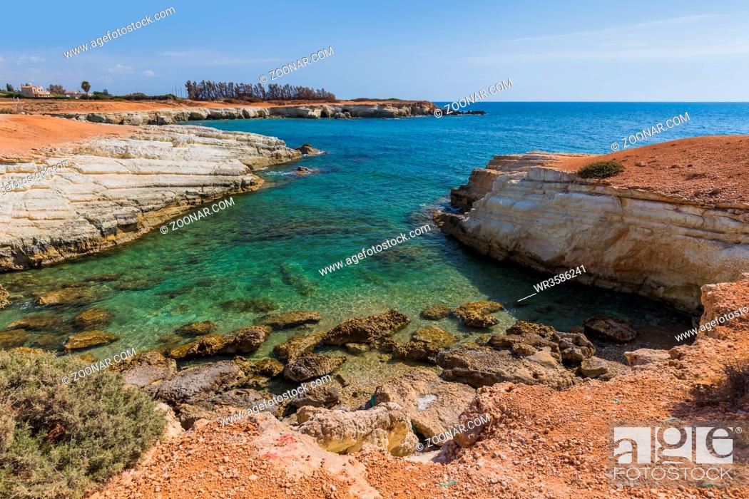 Stock Photo: Beach on Cyprus island - travel background.