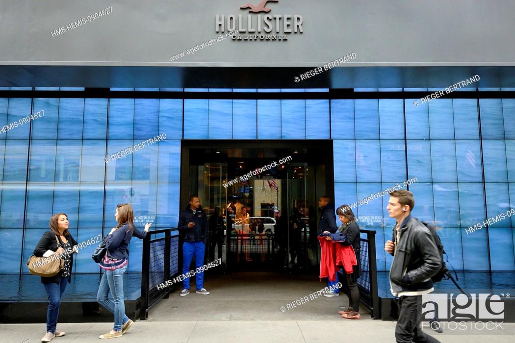 York City, Manhattan, Hollister store 