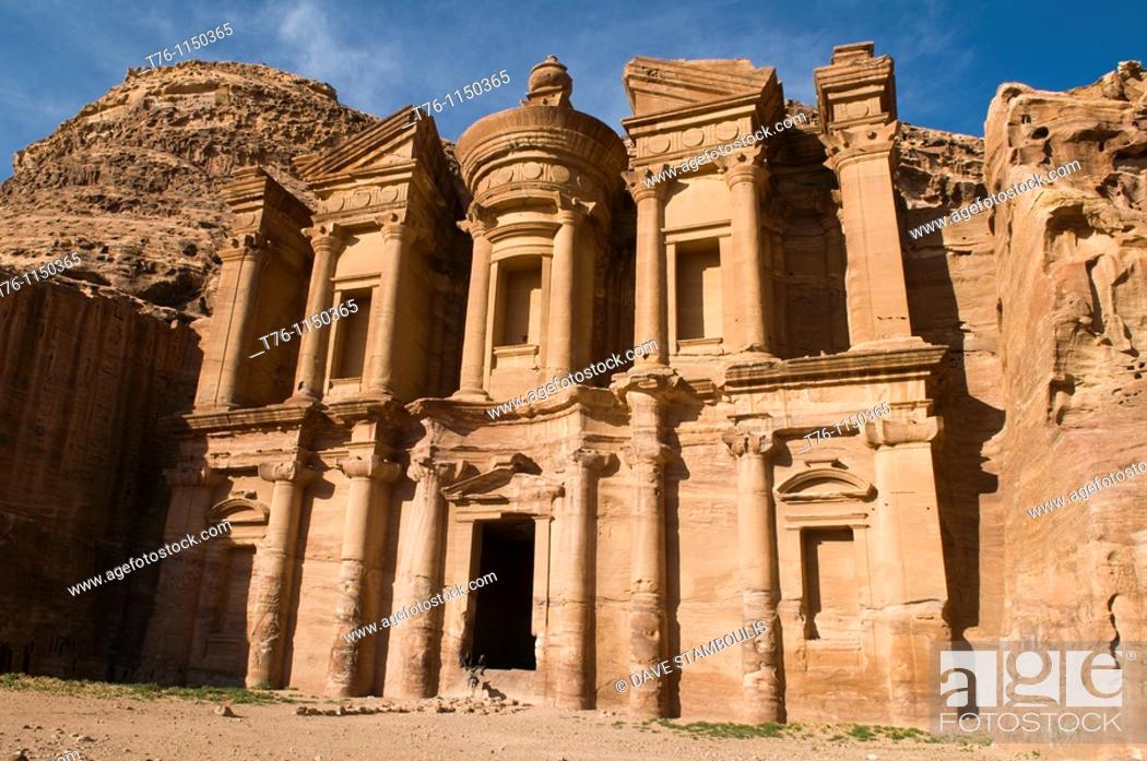 Forbindelse Egenskab Eksisterer The Monastery in Petra, the UNESCO World Heritage Site in Jordan, Stock  Photo, Picture And Rights Managed Image. Pic. T76-1150365 | agefotostock