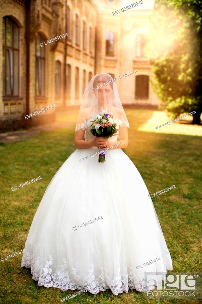 Stock Photo: Beautiful Bride.Bride's portrait.