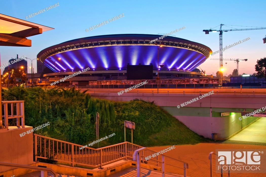 Stock Photo: Multipurpose arena complex called `Spodek`. Katowice, Silesian Voivodeship, Poland.