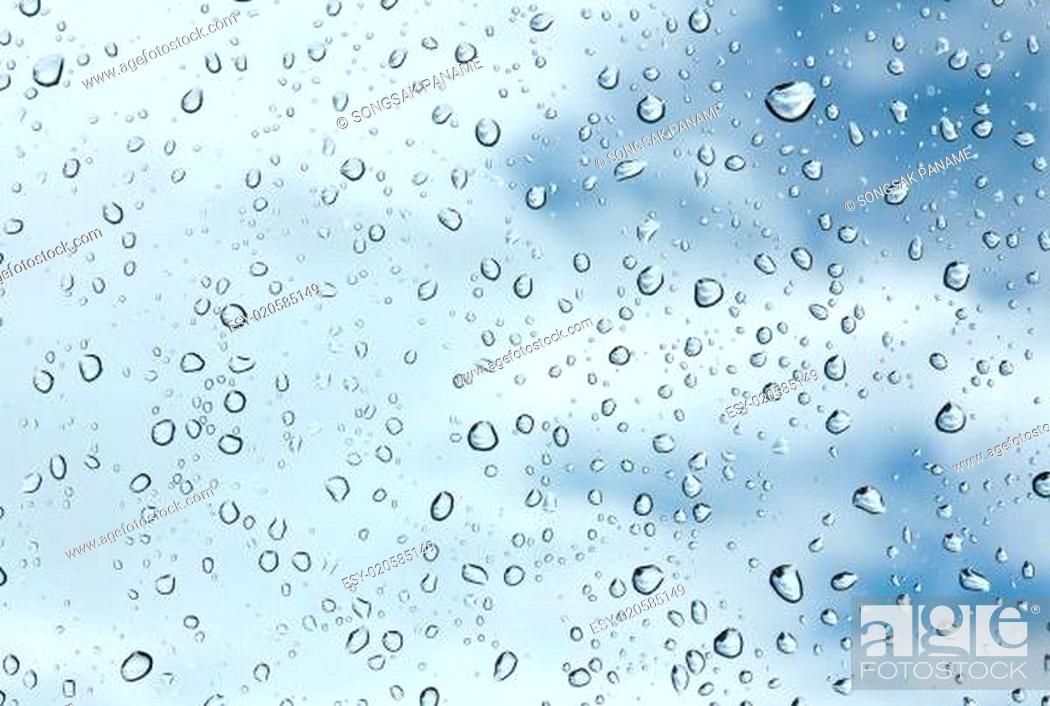Stock Photo: Closeup water drops.