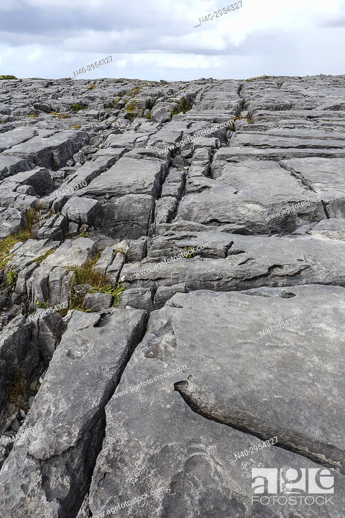 Stock Photo: Fanore cliffs, Burren region, Ireland, Europe.