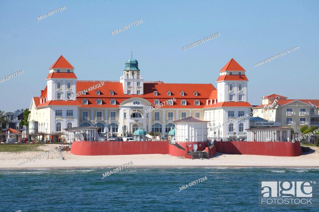 Stock Photo: Travel Charme Hotel Kurhaus Binz, Resort architecture, Binz auf Rügen, Rügen, Mecklenburg-Vorpommern, Germany, Europe.