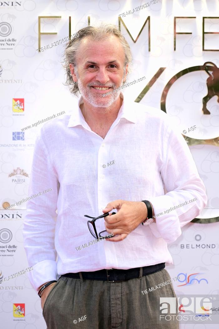 Stock Photo: Actor  Fabrizio Ferracane during In Famiglia red carpet. 68th Taormina Film Fest. Taormina, Sicily, Italy 29/06/2022.