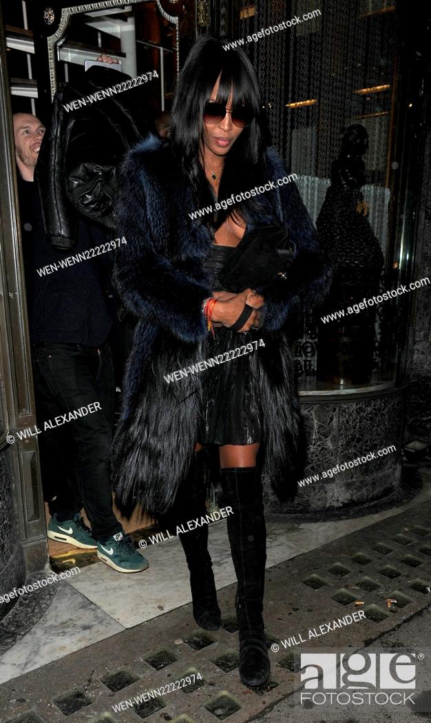 Stock Photo: Supermodels young and old gathered at Mr Chow restaurant for a late night meal and party! Cara Delevingne, Jourdan Dunn and Kendall Jenner arrived together.