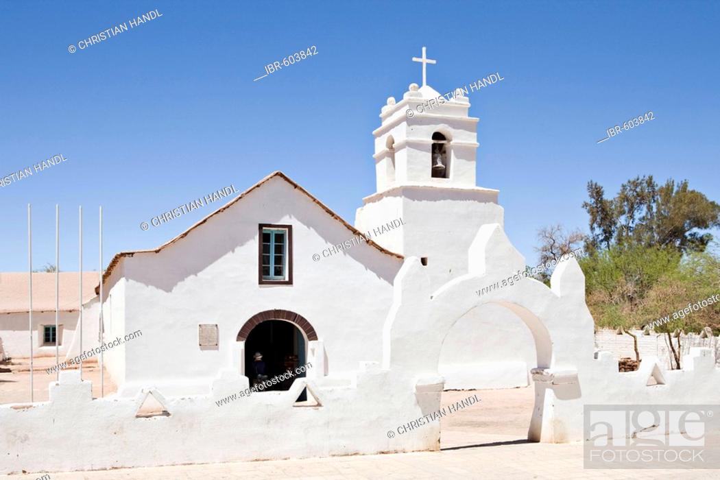 Iglesia San Pedro church in San Pedro de Atacama, Región de Antofagasta,  Chile, South America, Stock Photo, Picture And Rights Managed Image. Pic.  IBR-603842 | agefotostock