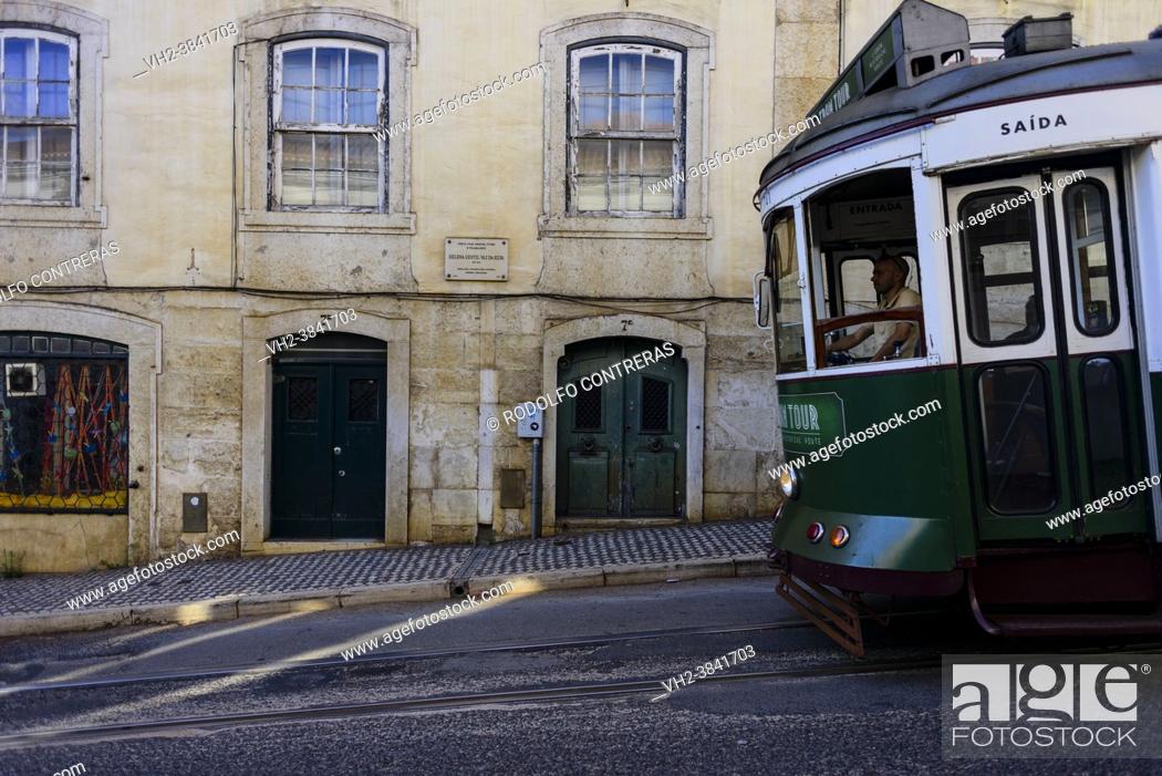 Stock Photo: Traditional door in Lisbon.